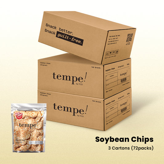 Tempe! Soybean Chips / 3 cartons (72 packs)